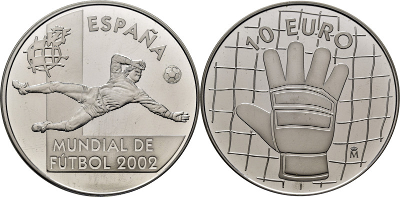 JUAN CARLOS I. Mundial de futbol, parada. 10 €. 2002. En cápsula. Cy18476 (42€)....