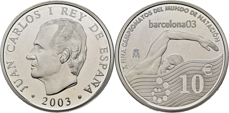 JUAN CARLOS I. X Fina campeonatos del mundo de natación 2003. 10 €. 2003. En su ...