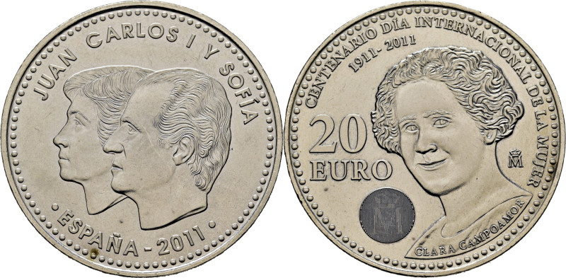 JUAN CARLOS I. Cien años del día internacional de la mujer. 20 euros. 2011. En s...