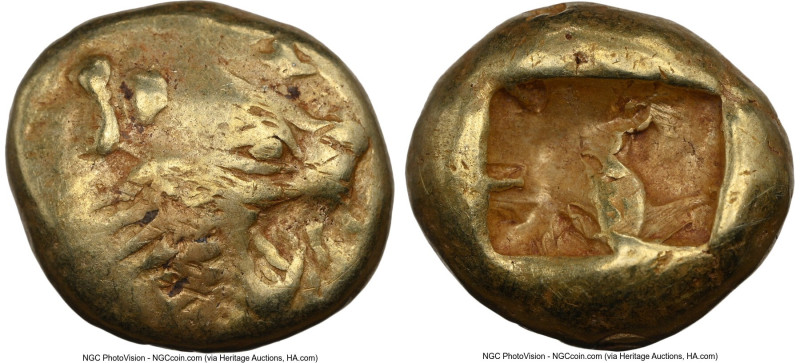 LYDIAN KINGDOM. Alyattes or Walwet (ca. 610-546 BC). EL third-stater or trite (1...