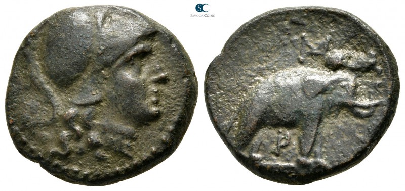 Campania. Capua circa 216-211 BC. 
Bronze Æ

20 mm., 7,04 g.



very fine...