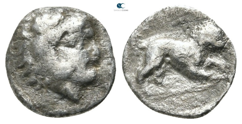 Lucania. Herakleia circa 432-420 BC. 
Diobol AR

10 mm., 0,88 g.



nearl...