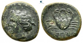 Bruttium. Terina 300-250 BC. Bronze Æ