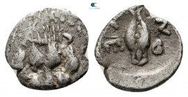Sicily. Leontinoi 500-466 BC. Litra AR