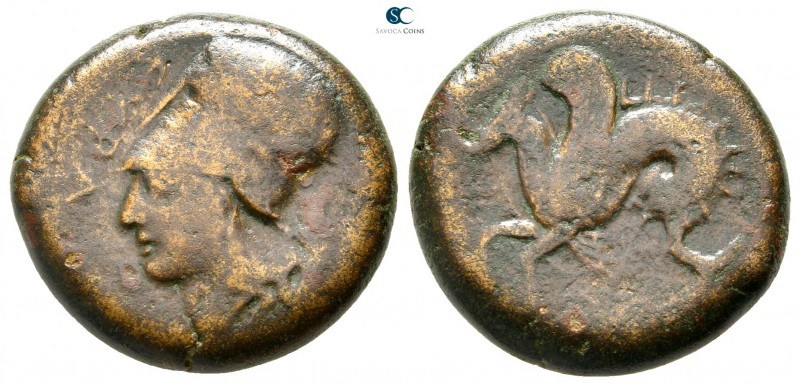 Sicily. Syracuse. Dionysios I 405-367 BC. 
Litra Æ

20 mm., 7,42 g.



ne...