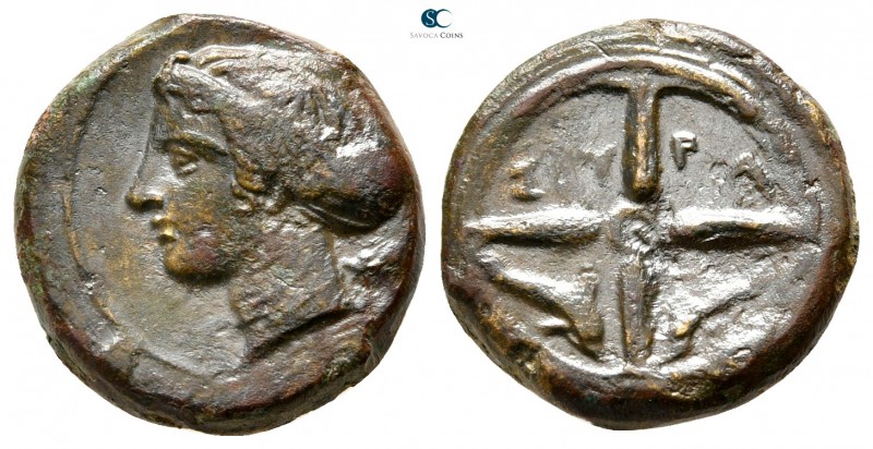 Sicily. Syracuse. Dionysios I 405-367 BC. 
Hemilitron Æ

15 mm., 3,66 g.

...