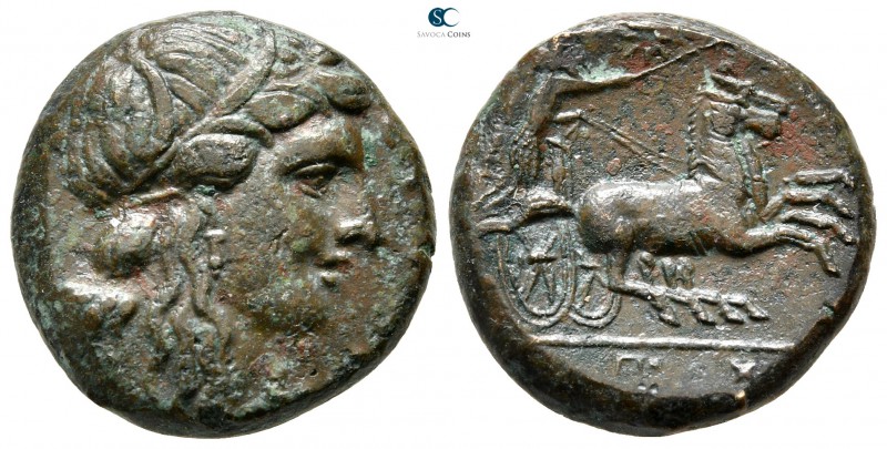 Sicily. Syracuse circa 287-278 BC. Time of Hiketas II
Bronze Æ

20 mm., 8,48 ...