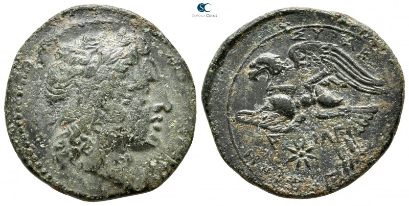 Sicily. Syracuse. Hiketas 287-278 BC. 
Bronze Æ

25 mm., 6,73 g.



very ...