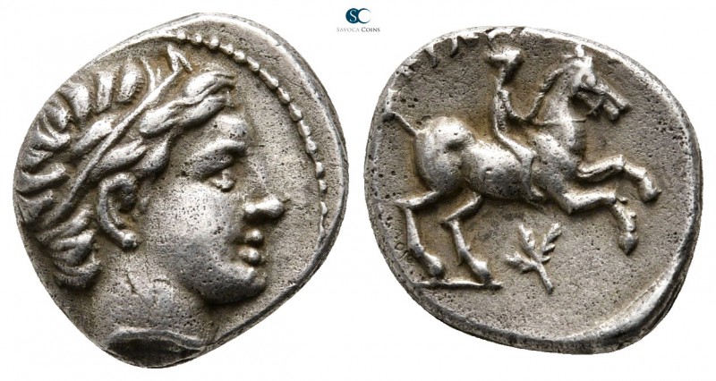 Kings of Macedon. Amphipolis. Philip II AD 247-249. 
1/5 Tetradrachm AR

13 m...