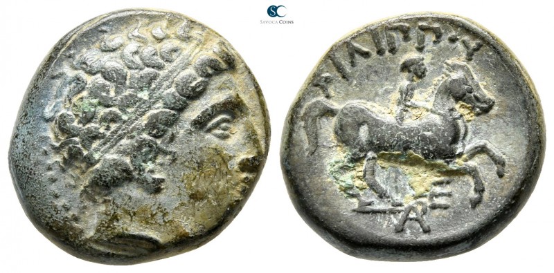 Kings of Macedon. Uncertain mint in Macedon. Philip II AD 247-249. 
Bronze Æ
...