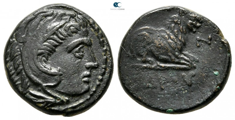 Kings of Macedon. Amphipolis. Kassander 306-297 BC. 
Bronze Æ

17 mm., 4,27 g...
