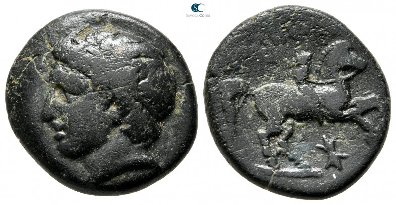 Kings of Macedon. Uncertain mint in Macedon. Philip II 359-336 BC. 
Unit Æ

1...