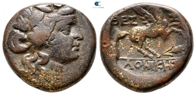 Macedon. Thessalonica circa 187-131 BC. 
Bronze Æ

21 mm., 8,76 g.



ver...