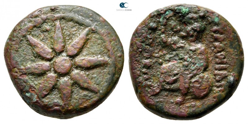 Macedon. Uranopolis 300-290 BC. 
Bronze Æ

15 mm., 3,62 g.



very fine