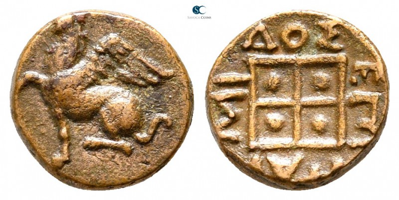Thrace. Abdera circa 425-300 BC. 
Bronze Æ

10 mm., 0,90 g.



very fine