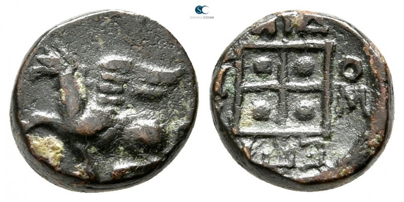 Thrace. Abdera circa 425-300 BC. 
Chalkous Æ

10 mm., 1,40 g.



very fin...