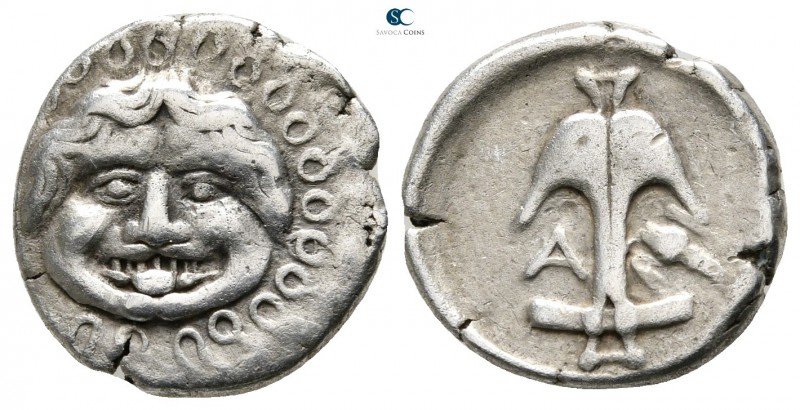 Thrace. Apollonia Pontica 480-450 BC. 
Drachm AR

15 mm., 2,76 g.



very...