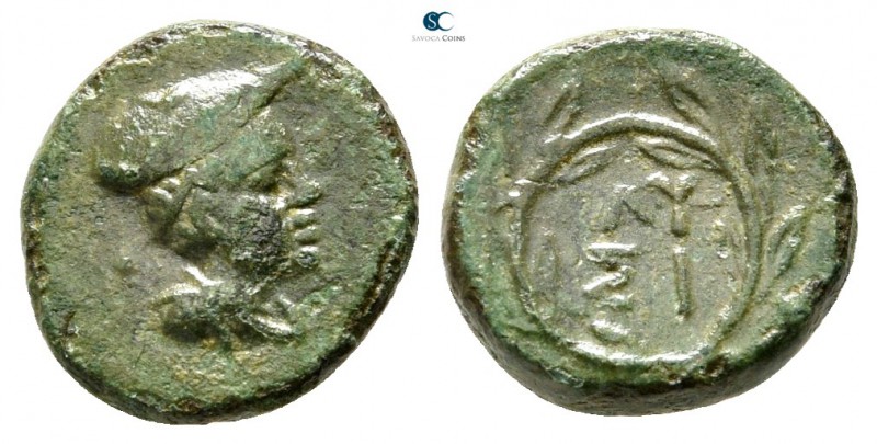 Thrace. Lysimacheia circa 309-275 BC. 
Bronze Æ

11 mm., 1,31 g.



very ...