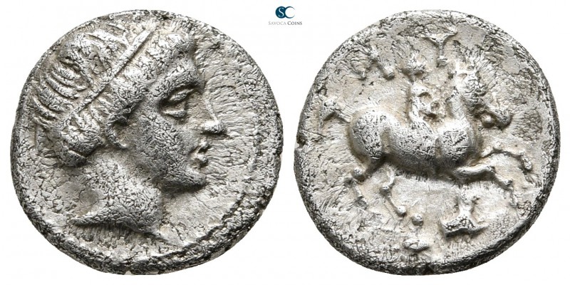 Kings of Thrace. Uncertain mint or Amphipolis. Macedonian. Lysimachos 305-281 BC...