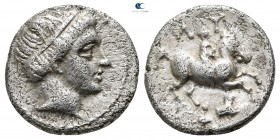 Kings of Thrace. Uncertain mint or Amphipolis. Macedonian. Lysimachos 305-281 BC. Tetrobol AR