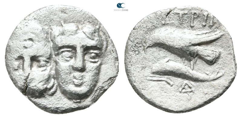 Moesia. Istrus 400-350 BC. 
Obol AR

12 mm., 0,56 g.



nearly very fine