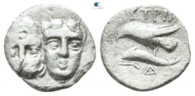 Moesia. Istrus 400-350 BC. Obol AR