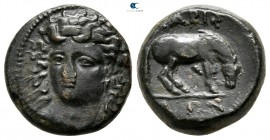 Thessaly. Larissa circa 380-365 BC. Dichalkon Æ