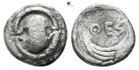 Boeotia. Thespiae circa 400-350 BC. Obol AR