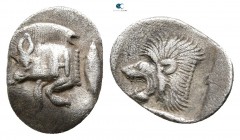 Mysia. Kyzikos 480-450 BC. Hemiobol AR
