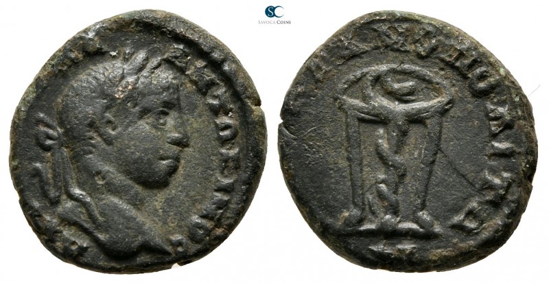 Moesia Inferior. Marcianopolis. Elagabalus AD 218-222. 
Bronze Æ

15 mm., 2,9...