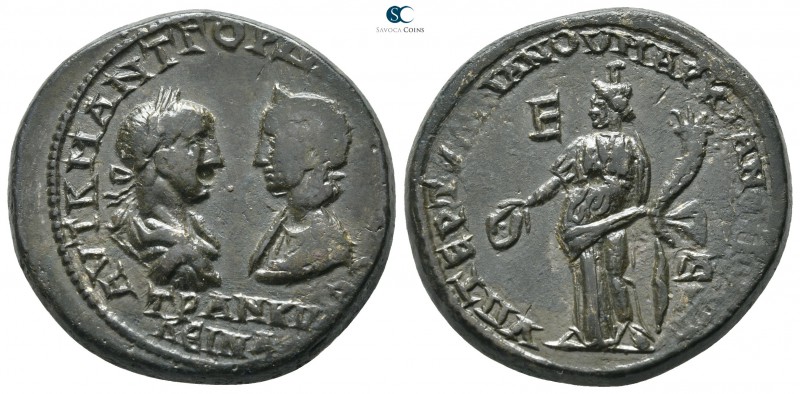 Moesia Inferior. Marcianopolis. Gordian III, with Tranquillina AD 238-244. 
Pen...