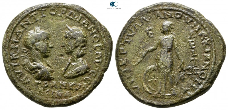 Moesia Inferior. Marcianopolis. Gordian III, with Tranquillina AD 238-244. 
Pen...