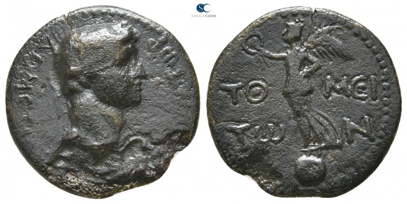 Moesia Inferior. Tomis. Domitian AD 81-96. 
Bronze Æ

20 mm., 3,10 g.



...