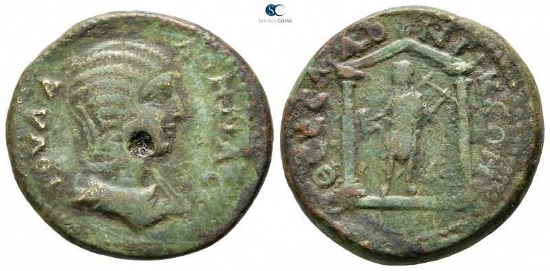 Macedon. Thessalonica. Julia Domna, wife of Septimius Severus AD 193-217. 
Bron...