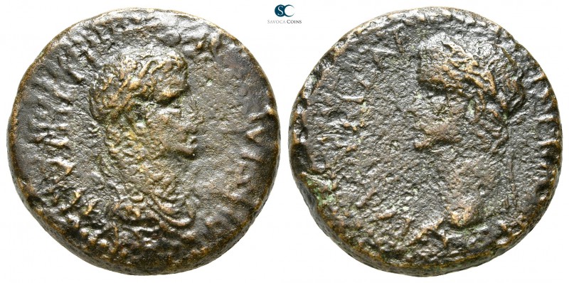 Kings of Thrace. Rhoemetalkes III with Gaius AD 38-41. 
Bronze Æ

23 mm., 10,...