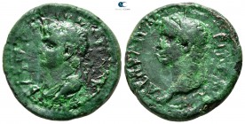 Kings of Thrace. Rhoemetalkes III with Gaius AD 38-41. Bronze Æ