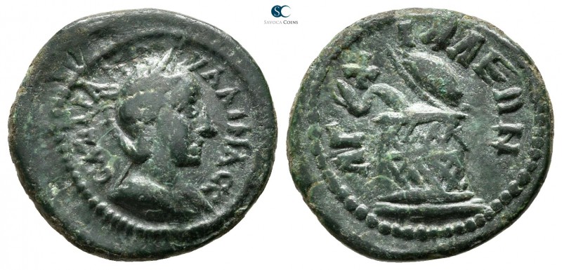 Thrace. Anchialos. Tranquillina AD 241-244. 
Bronze Æ

18 mm., 3,20 g.


...