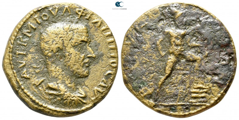 Thrace. Bizya. Philip I Arab AD 244-249. 
Bronze Æ

30 mm., 14,98 g.



n...