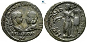 Thrace. Mesembria. Gordian III, with Tranquillina AD 238-244. Bronze Æ