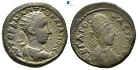 Mesopotamia. Edessa. Gordian III, with Abgar X Phraates AD 238-244. Bronze Æ