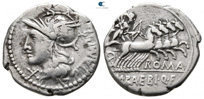 M. Baebius Q.f. Tampilus 137 BC. Rome
Denarius AR

21 mm., 3,72 g.



nea...