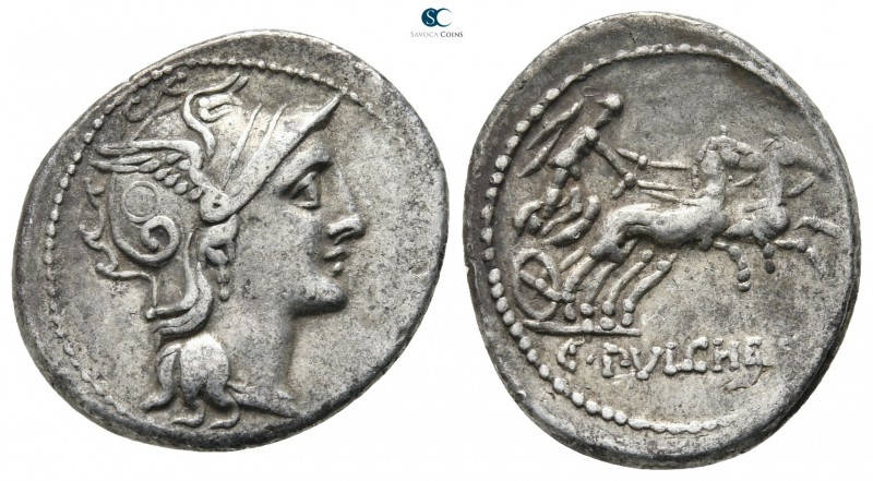 C. Claudius Pulcher 110-109 BC. Rome
Denarius AR

20 mm., 3,86 g.



very...
