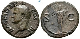 Agrippa Died 12 BC. Struck under Gaius (Caligula), AD 37-41. Rome. As Æ