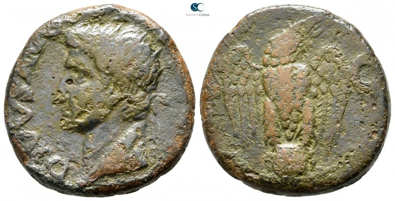Divus Augustus AD 14. struck under Tiberius. Rome
As Æ

26 mm., 11,87 g.

...