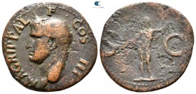 Agrippa AD 37-41. Struck under Gaius. Rome. As Æ