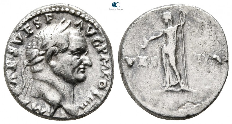 Vespasian AD 69-79. Rome
Denarius AR

18 mm., 3,42 g.



nearly very fine