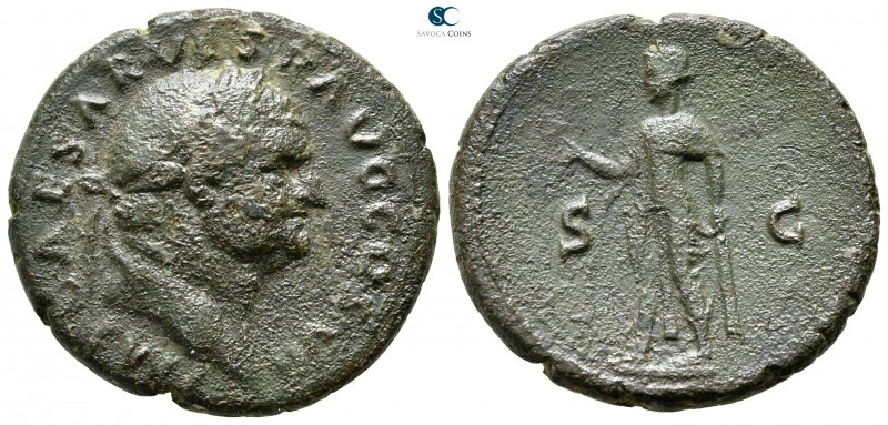 Vespasian AD 69-79. Rome
As Æ

27 mm., 11,28 g.



nearly very fine