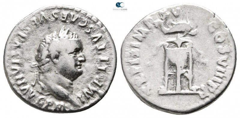 Titus AD 79-81. Rome
Denarius AR

18 mm., 3,05 g.



nearly very fine