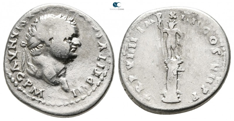 Titus AD 79-81. Rome
Denarius AR

18 mm., 2,92 g.



nearly very fine
