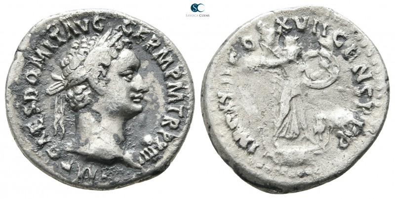 Domitian AD 81-96. Rome
Denarius AR

20 mm., 3,06 g.



nearly very fine